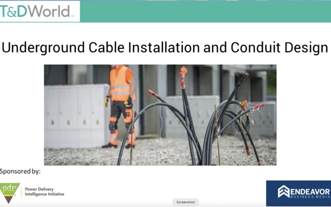 Underground Cable Installation and Conduit Design